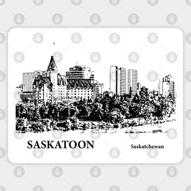 Saskatoon Saskatchewan Magnet by Lakeric
